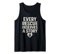 Cada rescate merece una historia. Vintage Pet Hope. Camiseta sin Mangas