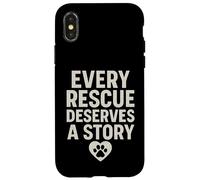 Cada rescate merece una historia. Vintage Pet Hope. Carcasa para iPhone X/XS