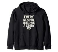 Cada rescate merece una historia. Vintage Pet Hope. Sudadera con Capucha