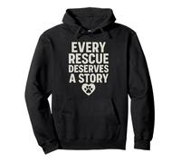 Cada rescate merece una historia. Vintage Pet Hope. Sudadera con Capucha