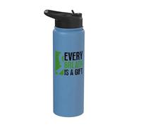 Cada respiración es un regalo - Donación de órganos para trasplante de pulmón Stainless Steel Insulated Water Bottle