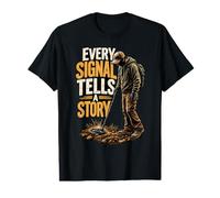 Cada señal Cuenta una Historia Detección de Metales Camiseta gráfica económica