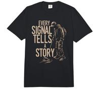 Cada señal Cuenta una Historia para la detección de Metales Comfort Colors Adult Heavyweight T-Shirt