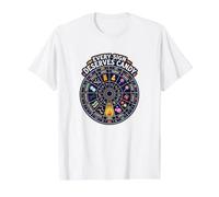 Cada Signo Merece Dulces Astrología Dulce Zodiaco Halloween Camiseta gráfica económica, Hombre, Blanco, L