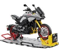 CaDA Set de construcción Suzuki CATANA 2022 – Moto de carretera Gris-Negro, 1104 piezas, 1:6 +8