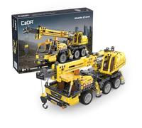 CaDA Camión grúa DEQUBE 927DE65005 – Grúa con movimiento, amarillo, 658 piezas, +8