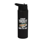 Cada trucha tiene su día trucha Stainless Steel Insulated Water Bottle