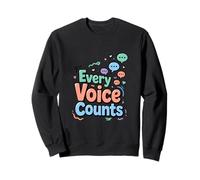 Cada Voz Cuenta diseño de Conciencia de comunicación Sudadera