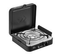 CADAC - 1 Cook Turbo FFD Flat Plate - 50 mBar - Barbacoa - Parrillas portátiles - Superficie de cocción de acero inoxidable - Incluye funda protectora - Camping - Barbacoa imprescindible