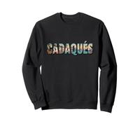 Cadaqués Letter Art tee - Coastal Illustration Design Sudadera