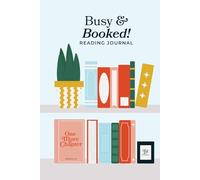 Cadash & Co. Busy & Booked Reading Journal: Book Reviews, Book tracker, Note pages- Perfect gift for book lovers