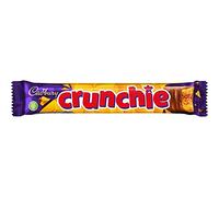 Cadbury Crunchie, Barrita de Chocolate con Leche, Sabor Cremoso y Crujiente, 40 g