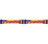 Cadbury Crunchie, Barrita de Chocolate con Leche, Sabor Cremoso y Crujiente, 40 g (Paquete de 2)