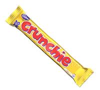 Cadbury Crunchie, Barrita de Chocolate con Leche, Sabor Cremoso y Crujiente, 40 g