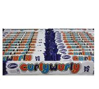Cadbury Curlywurly Chewy Caramel Chocolate - Caja completa 60 barras deliciosas y retorcidas cesta de regalo para cumpleaños, Navidad, vendido por Kidzbuzz