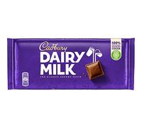 Cadbury Dairy Milk, Clásica Tableta de Chocolate con Leche, Deliciosamente Cremoso y Sostenible, 110 g (Paquete de 6)