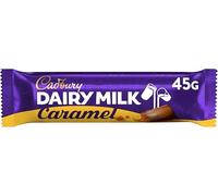 Cadbury Dairy Milk con Caramelo, Barrita de Chocolate con Leche y Caramelo, Sabor Irresistible, 45 g (Paquete de 6)