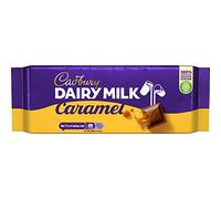 Cadbury Dairy Milk con Caramelo, Tableta de Chocolate con Leche y Caramelo, Sabor Irresistible, 180 g