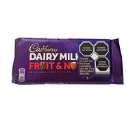 Cadbury Dairy Milk, Tableta de Chocolate con Almendras y Pasas, Sabor Cremoso y Crujiente, Hecho con Cacao Sostenible, 110 g