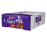 Cadbury Leche láctea con barra de chocolate Daim 120 g - Caja de 15
