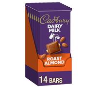 CADBURY Roast Almond Milk Chocolate Bar (3.5-Ounce, Pack of 14)