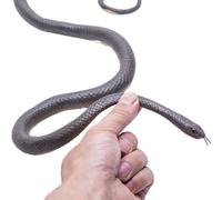 cadciehe 120 CM Serpiente en Forma de S Juguete de Broma Modelo de Serpiente de Goma Realista Serpiente doblada Burlas Amigos Accesorios complicados Niños Adultos Fiesta de Halloween Regalo de morda