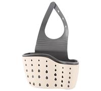 Caddy de fregadero de cocina de pie o colgante de esponja con canasta de carddy de grifo de plástico de correa ajustable con orificios de drenaje para secar