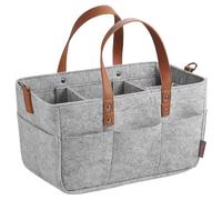 Caddy de pañales para bebés, Organizador de Caddie de pañales portátiles Caddy Caddy Caddy Bag Baby Basket Cambinizador de Mesa Organizador para pañales y toallitas para bebés Gris