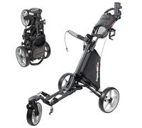 Caddytek CaddyLite One-Giratorio V8, Gris Oscuro Carrito de Empuje de Golf, Unisex-Adulto, Negro, Talla única