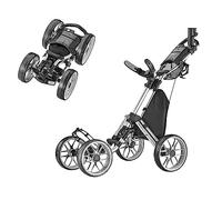 Caddytek Caddycruiser One Version 8-Silver Carrito de Golf, Unisex, Plata, Talla única
