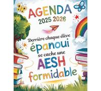 Cadeau AESH fin d'année: Agenda 2025-2026 pour maîtresse ou institutrice maternelle - Format XXL : 1 Semaine sur 2 Pages