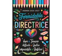 Cadeau Directrice D'école: Agenda 2026 2027 | Planificateur semainier scolaire | Une semaine sur 2 pages