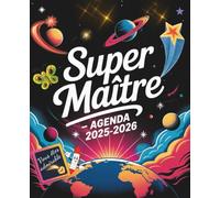 Cadeau Maitre D'école: Agenda professeur 2025-2026 - Planificateur hebdomadaire XXL - 1 semaine sur 2 pages - Conçu pour une gestion efficace de la classe