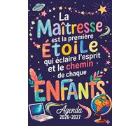 Cadeau maîtresse d’école fin d’année: Agenda 2026 2027 | Planificateur semainier scolaire | Une semaine sur 2 pages