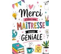 cadeau Maitresse - Jolis Mercis: Cadeau Remerciement fin d'année scolaire & Noël. Carnet ligné. To do list. format A5. 100 pages (Les Jolis Mercis)