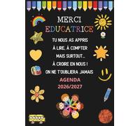 Cadeau pour Educatrice Garderie Francais : Agenda Educatrice 2026-2027 | Organiseur Semainier 2026-2027, Cadeau de Fin D'année Original et Personnalisé