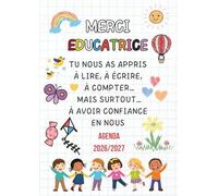 Cadeau pour Educatrice Garderie Francais : Agenda Educatrice 2026-2027 | Organiseur Semainier 2026-2027, Cadeau de Fin D'année Original et Personnalisé