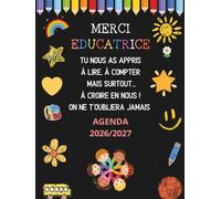 Cadeau pour Educatrice Garderie Francais : Agenda Educatrice 2026-2027 | Organiseur Semainier 2026-2027, Cadeau de Fin D'année Original et Personnalisé