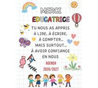 Cadeau pour Educatrice Garderie Francais : Agenda Educatrice 2026-2027 | Organiseur Semainier 2026-2027, Cadeau de Fin D'année Original et Personnalisé