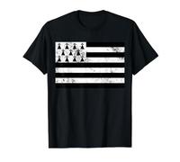 Cadeau Pour Un Fier Breton Drapeau Breizh Bretaña Francia Camiseta gráfica económica, Hombre, Negro, S