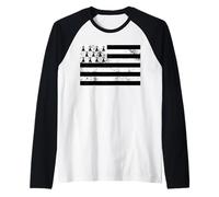 Cadeau Pour Un Fier Breton Drapeau Breizh Bretaña Francia Camiseta Manga Raglan