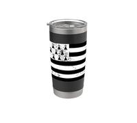 Cadeau Pour Un Fier Breton Drapeau Breizh Bretaña Francia Vaso térmico de acero inoxidable de doble pared