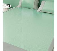CADEHUB Estera para Dormir, Almohadilla de enfriamiento de Seda de Hielo para la Cama, Alfombra de enfriamiento para la Cama, Almacenamiento Plegable Green 59.1 * 78.7 in