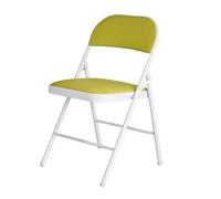 Cadeira 2 Pack Folding Chairs with Padded Cushion Chairs with Comfortable Cushion and Durable Steel Frame for Home and Office Sillas Plegables(Light Green)