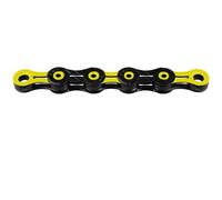 KMC DLC 11 Chain Black/Yellow Cadena, Unisex, Negro/Amarillo, 1/2” x 11/128”