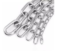 Cadena Acero Inoxidable Cadenas De Acero Inoxidable De 1 Metro, 2/3/4/5/6mm, Cadena De Elevación, Cadena De Metal for Barandilla(2.0mm)