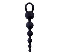 CADENA ANAL CON 6 BOLAS NEGRA