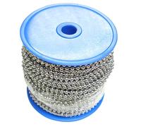 Cadena Bolas Laton Cromado 3,2 mm. Rollo 50 metros