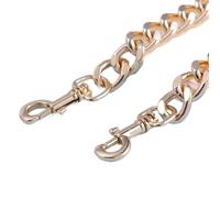 Cadena Bolso Metal Aluminum Chain Wallet Messenger Bag Shoulder Strap Replacement Thick DIY Decorative Sling(Golden,15cm)