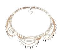 Cadena Cintura 1 cadena for la cintura con borlas largas, accesorios for el cuerpo, joyería(Golden)